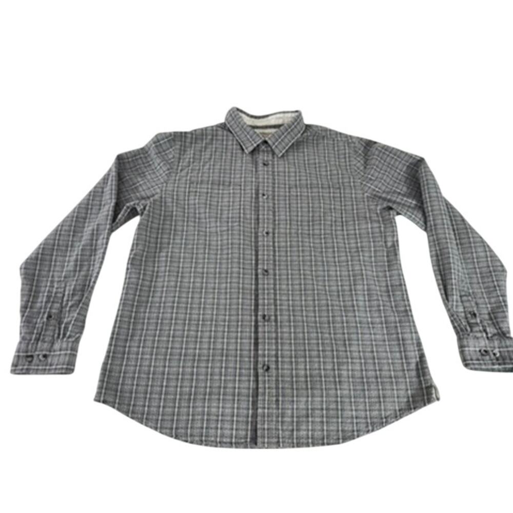 "CARBON 2 COBALT" Long Sleeve Men's Button Up Dress Shirt SZ L Preppy Academia‎